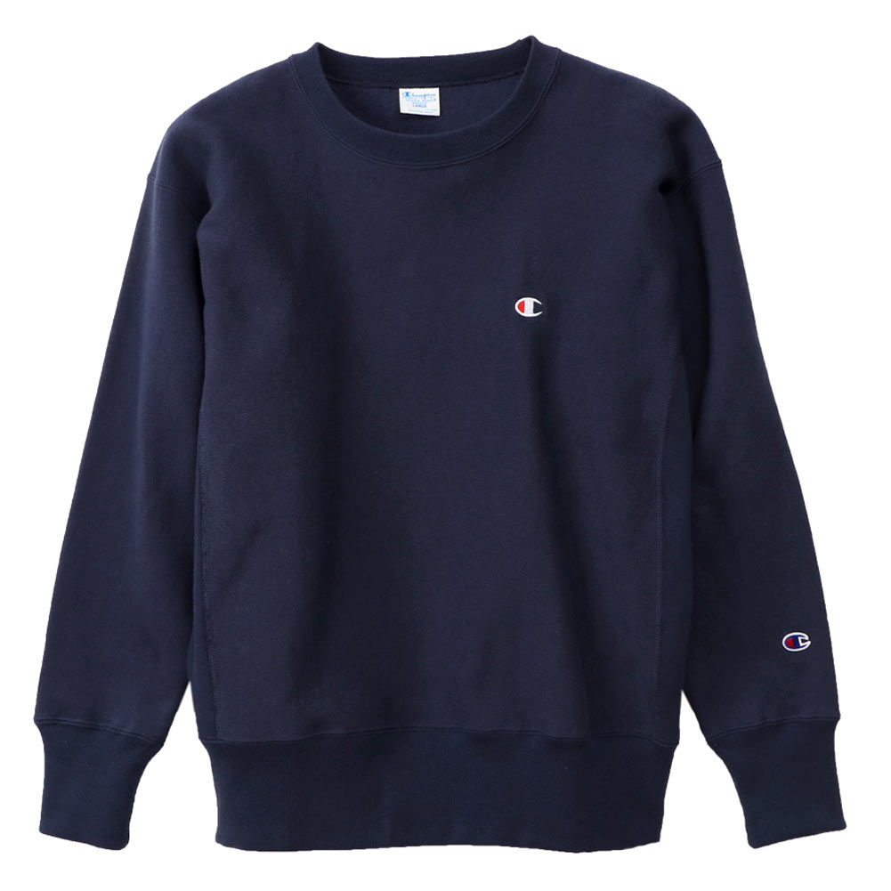 チャンピオン Champion リバースウィーブ 青タグ 11 5oz クルーネックスウェットシャツ トレーナー C3 Q017 ダークネイビー Champion正規取扱店