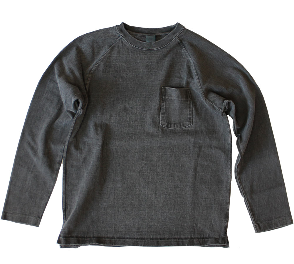 Good On グッドオン HEAVY RAGLAN POCKET TEE ロングスリーブヘビーラグランポケットＴシャツ GOLT1805  P-BLACK ブラック