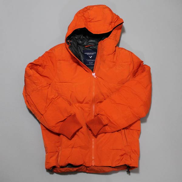 アメリカンイーグル/American Eagle/メンズ/ダウンジャケット：AE Hooded Puffer Jacket - Harvest  Pumpkin