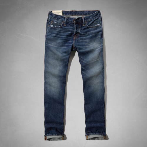 アバクロ Abercrombie＆Fitch アバクロンビー＆フィッチ ジーンズ デニム ジーパン：A&F Classic Straight  Jeans - Medium Wash