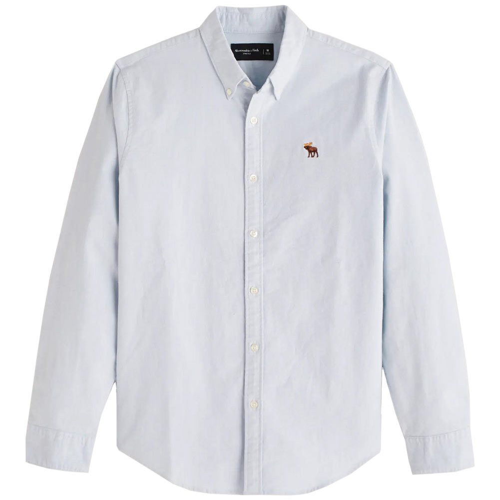 アバクロ Abercrombie&Fitch アバクロンビー&フィッチ オックスフォードシャツ Signature Icon Oxford Shirt ライトブルー Light Blue アバクロ Abercrombie&Fitch アバクロンビー&フィッチ オックスフォードシャツ Signature Icon Oxford Shirt ライトブルー Light Blue