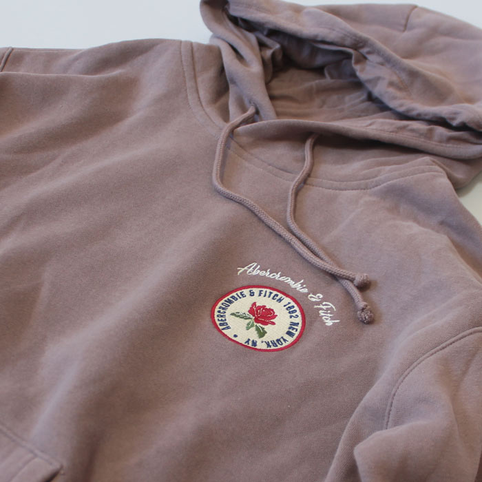 アバクロ Abercrombie&Fitch アバクロンビー&フィッチ プルオーバーパーカー ロゴ フーディー A&F Logo Hoodie Brown ブラウン